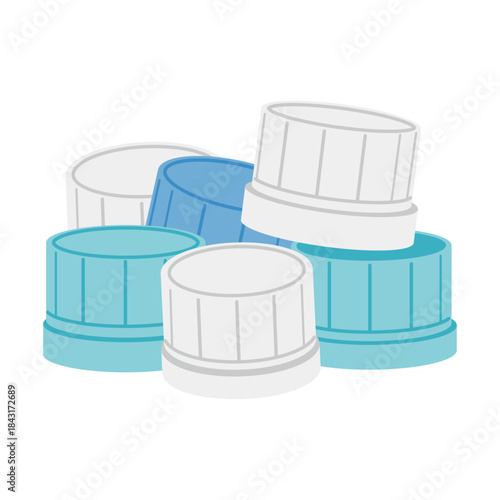 ペットボトルのキャップのイラスト