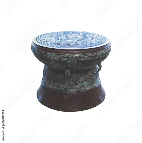 Dong Son Bronze Drums isolated on transparent background