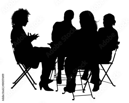 A group of people enjoying refreshments at an outdoor cafe on a sunny day.