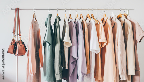 Stylish Casual Clothing and Accessories Display for Fashion Collection