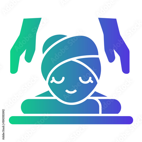 beauty salon Gradient icon