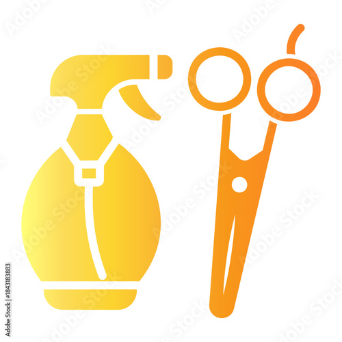 beauty salon Gradient icon