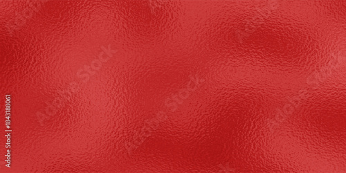 Red frosted foil texture glass effect background. Red on metal surface , Light on texture. raster version