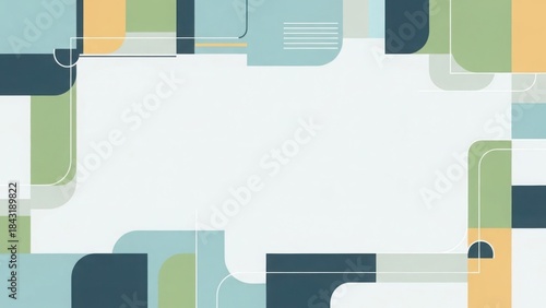 Abstract education background with structured layout and calm professional tone, large copy space