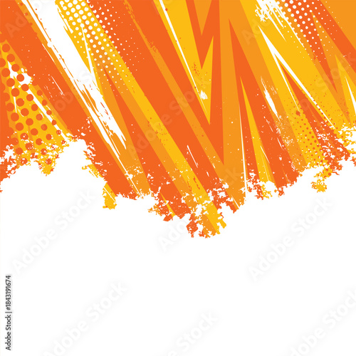 lighting shock explosion background with halftone effects
