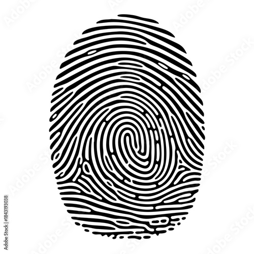Biometric security fingerprint scan identification technology.
