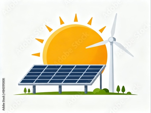 Renewable energy Solar and wind