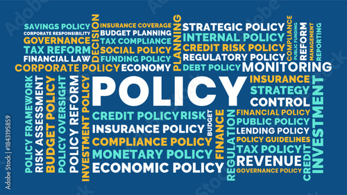 Policy Word Cloud for Economic Strategy Compliance and Governance Uses