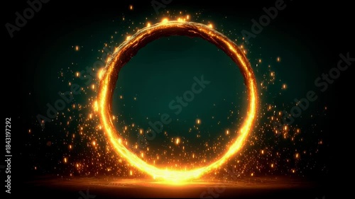 Fiery of flame symbolizing passion and intensity in an emotional conceptual artwork. Fiery Passion Ring – Animated Video Version
