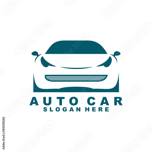 auto car illustration logo design vector template
