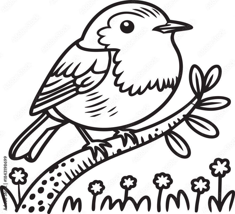 Obraz premium bird on branch