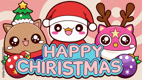 Christmas wishes vector illustrations