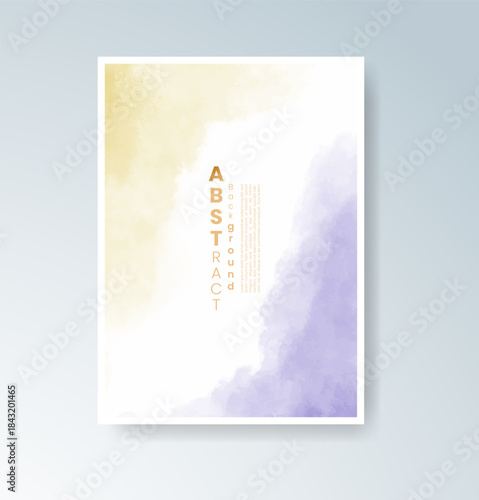 Cards with blended warm watercolor background perfect for seasonal themes.