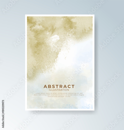 Cards with blended warm watercolor background perfect for seasonal themes.