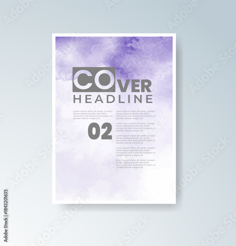 Cards with blended warm watercolor background perfect for seasonal themes.