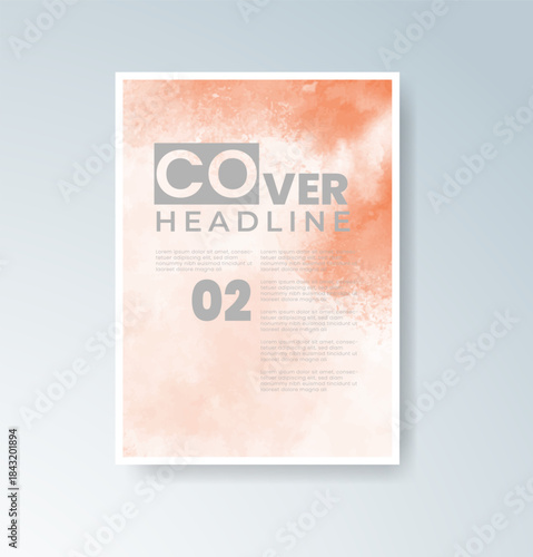 Cards with blended warm watercolor background perfect for seasonal themes.