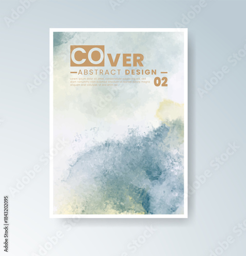 Cards with blended warm watercolor background perfect for seasonal themes.