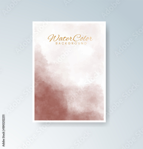 Cards with blended warm watercolor background perfect for seasonal themes.