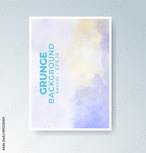Cards with blended warm watercolor background perfect for seasonal themes.