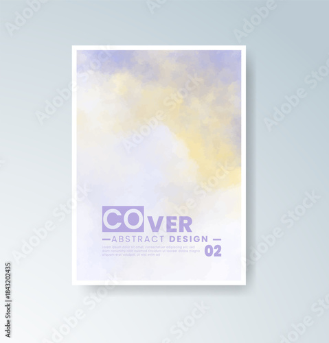 Cards with blended warm watercolor background perfect for seasonal themes.