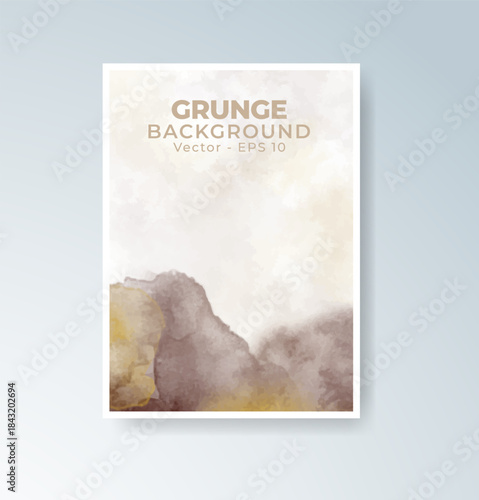 Cards with blended warm watercolor background perfect for seasonal themes.