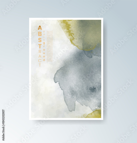 Cards with blended warm watercolor background perfect for seasonal themes.