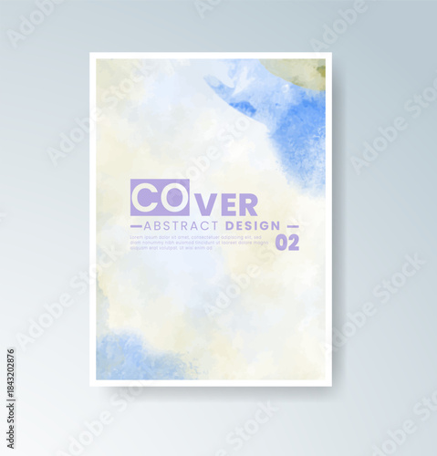 Cards with blended warm watercolor background perfect for seasonal themes.