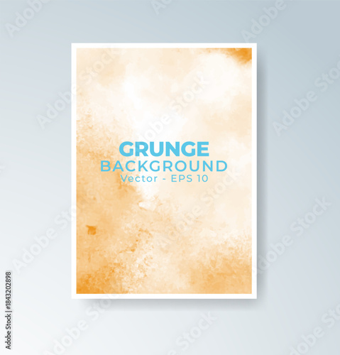 Cards with blended warm watercolor background perfect for seasonal themes.