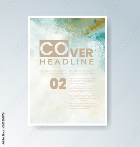 Cards with blended warm watercolor background perfect for seasonal themes.