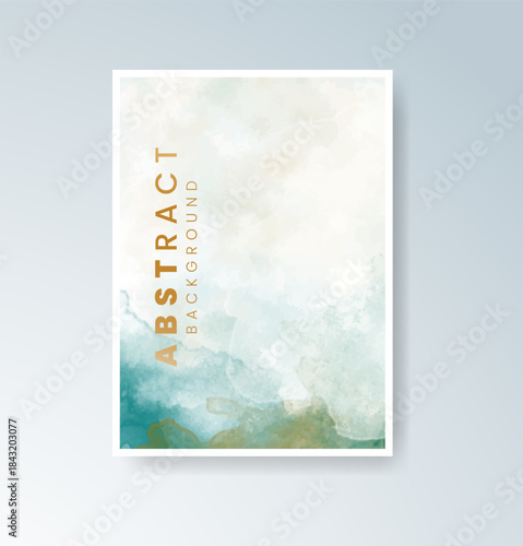 Cards with blended warm watercolor background perfect for seasonal themes.