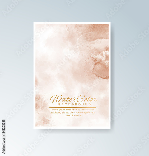 Cards with blended warm watercolor background perfect for seasonal themes.