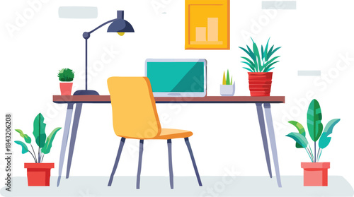 Interior cafe design features empty wooden chairs and tables in the dining room with window light