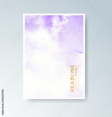 Cards with blended warm watercolor background perfect for seasonal themes.