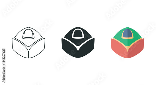 Different styles of dome shaped structure