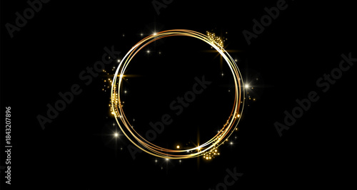 A sparkling ring is surrounded by glowing dots, like Christmas lights reflecting in the frosty air. This minimalist yet festive design captures the spirit of Christmas warmth, light, and hope.