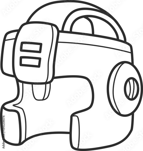 doodle illustration of headgear