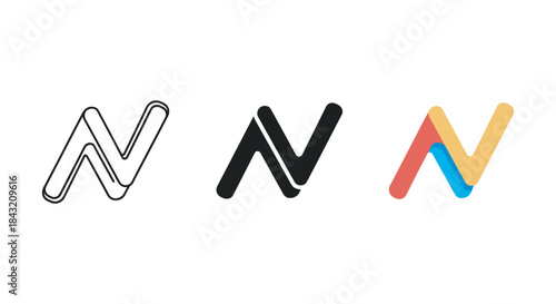 Modern w logo designs for business branding