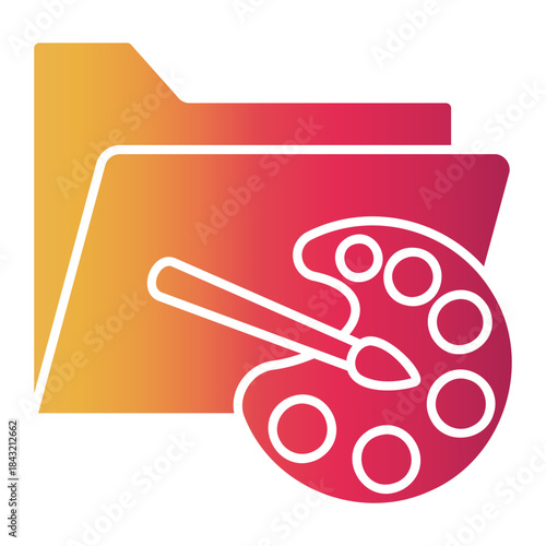 art studio Gradient icon