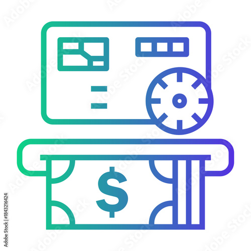 credit Line Gradient Icon