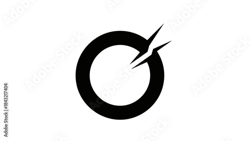 vector image of a black and white horse