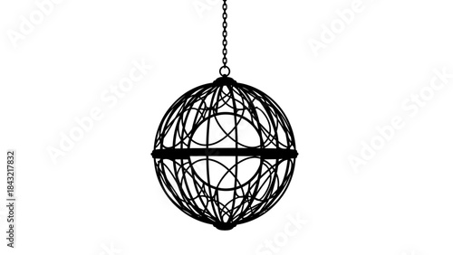 silver christmas ball isolated