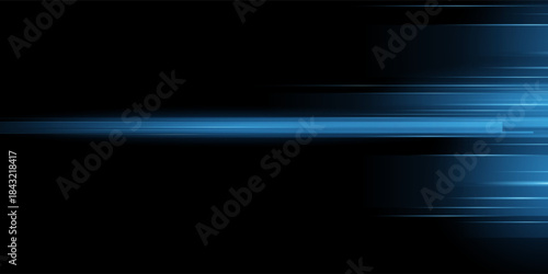Blue and white high speed lines. Fast lines background. Dynamic motion light trails. Vector Illustration.