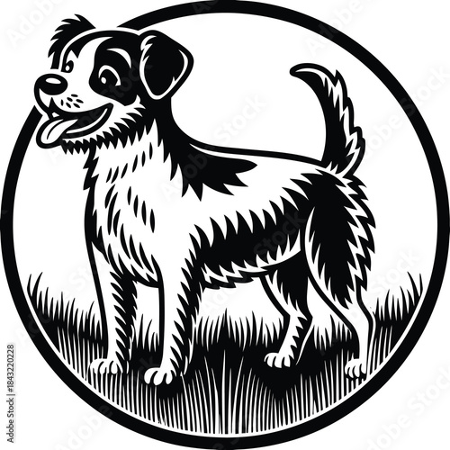 vector illustration of a dog
