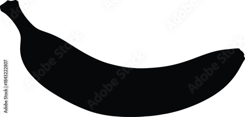  silhouette icon of a single Banana