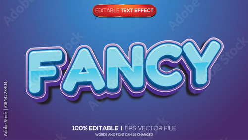 3d text effect fancy theme