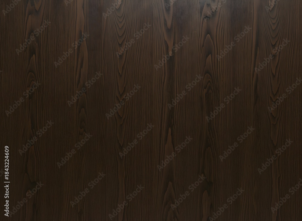 Fototapeta premium Dark brown wooden texture with natural grain pattern