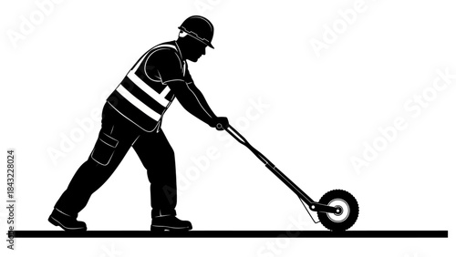 Man Riding Electric Scooter on Plain Surface Illustration