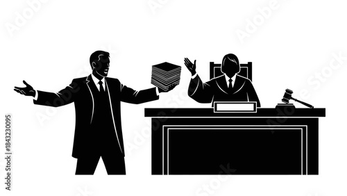 Legal dispute resolution and justice system representation in court