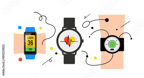 Smartwatches and Fitness Trackers for Health Monitoring and Activity Tracking.