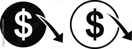 Set of three outline vector rocket icons representing startup launch, speed boost and future technology progress for business